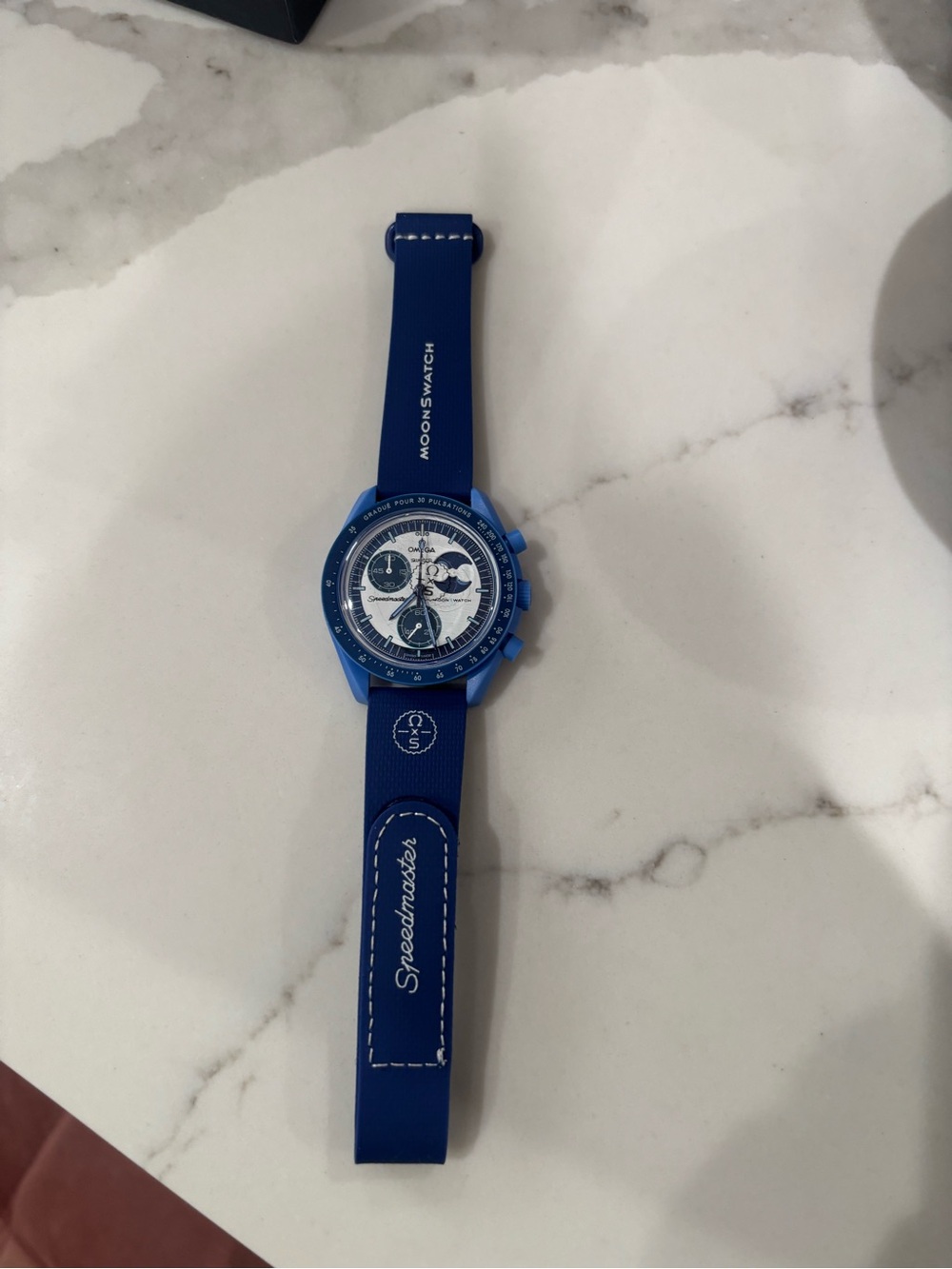 Swatch Blue MoonSwatch Speedmaster Style Men's Watch